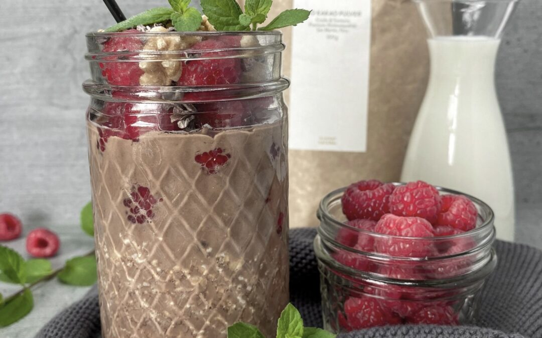 Himbeer Schoko Overnight-Oats