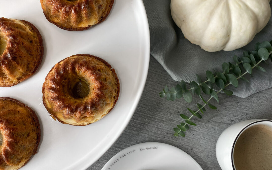 Kürbis-Kuchen mit Cheesecake-Swirl