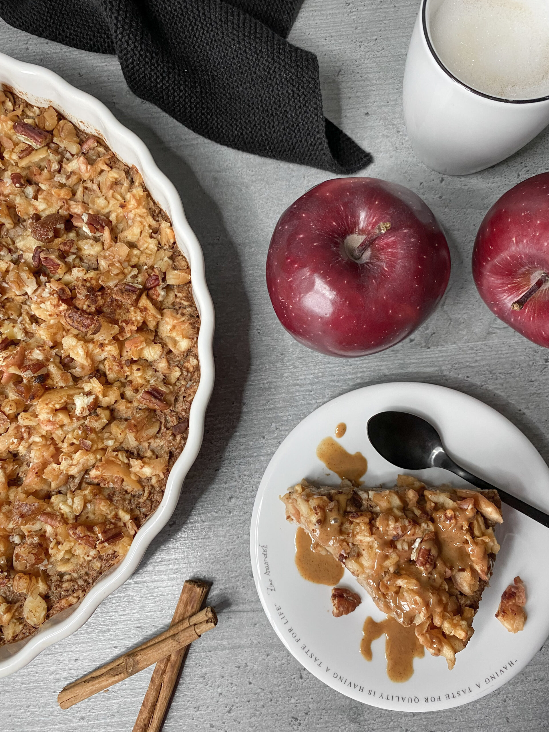 Apfel Zimt Baked Oats